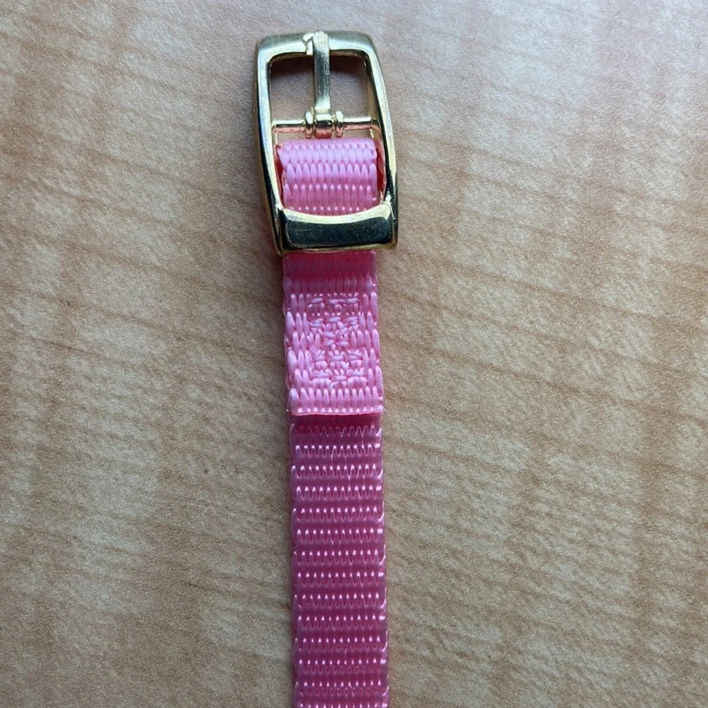 Pink rhinestones 12 dog cat collar 8.5” - 10” NWOT teacup or puppy sized x-small